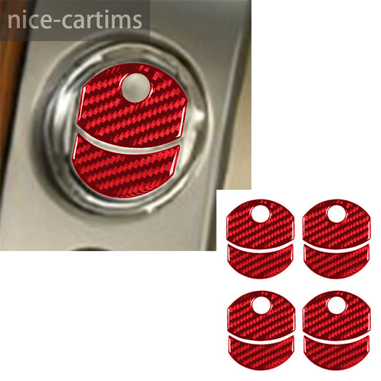 8¡ÁRed Carbon Fiber Inner Air Vent Outlet Panel Cover for Ford F150 FX4 2004-2008