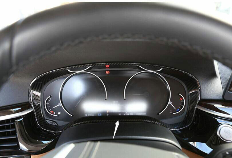 for BMW 5 Series 2018-2023 ABS Carbon Fiber Dashboard Frame Decor Cover Trim 1P