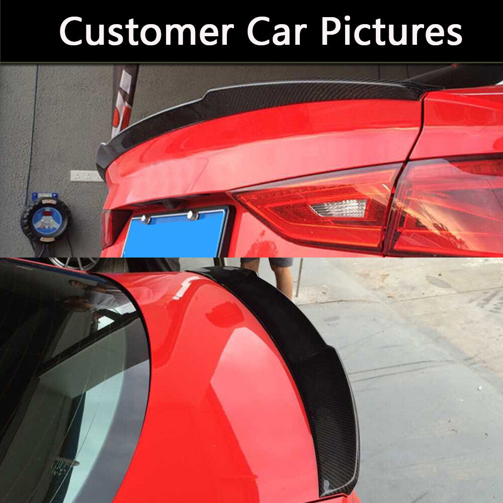 Carbon Fiber Rear Trunk Spoiler Lid Wing Lip for Audi A3 S3 Sline RS3 2014-2019