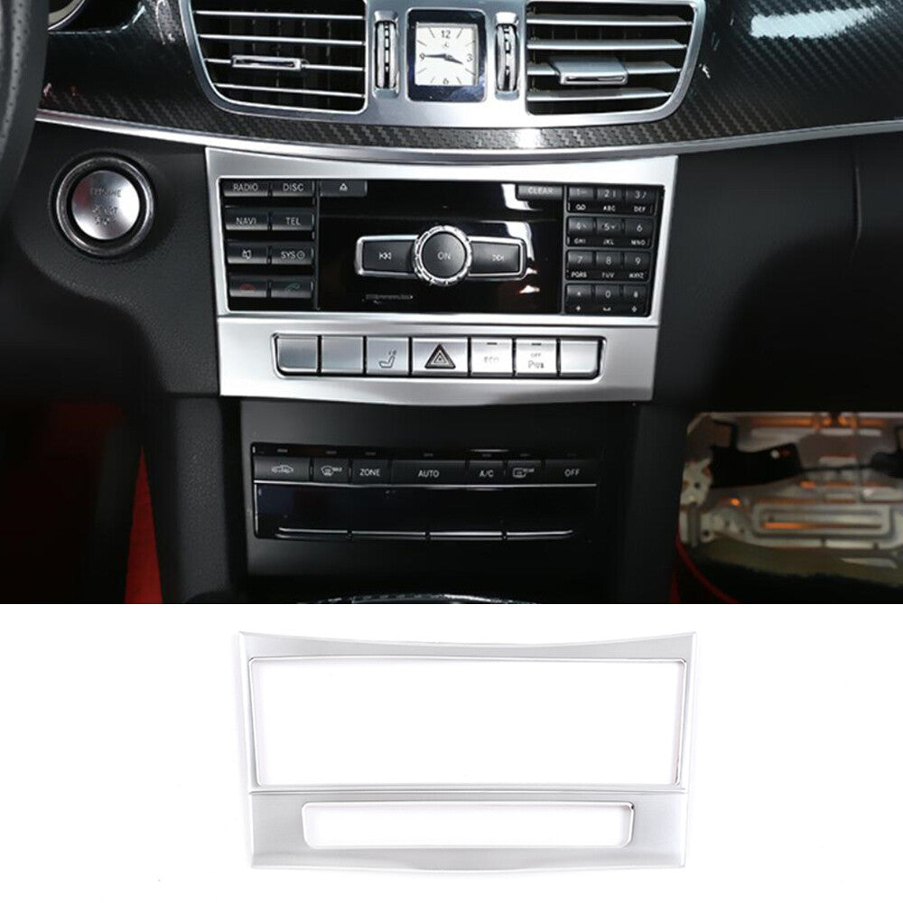 Silver ABS Central Control CD Switch Trim for Mercedes-Benz E Class W212 2014-15