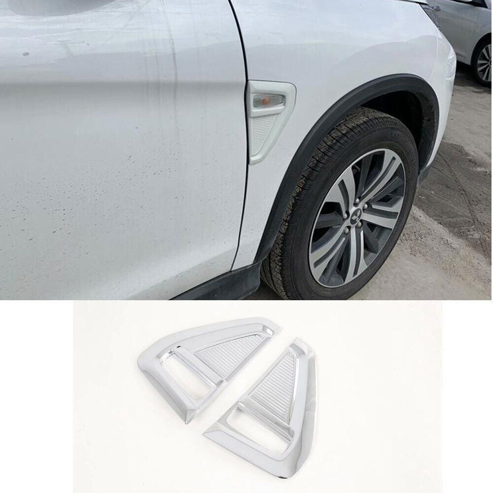 for Mitsubishi Outlander Sport RVR 2020-21 Chrome Side Fender Light Frame Covers