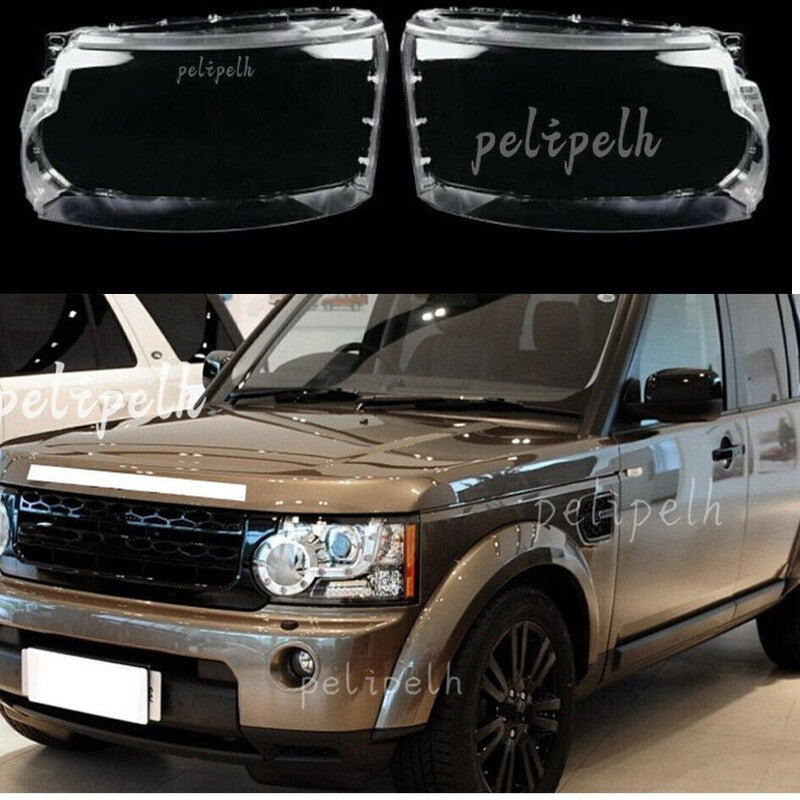 for Land Rover Discovery 4 LR4 2010-2013 Car Front Headlight Lamp Lens Cover Kit