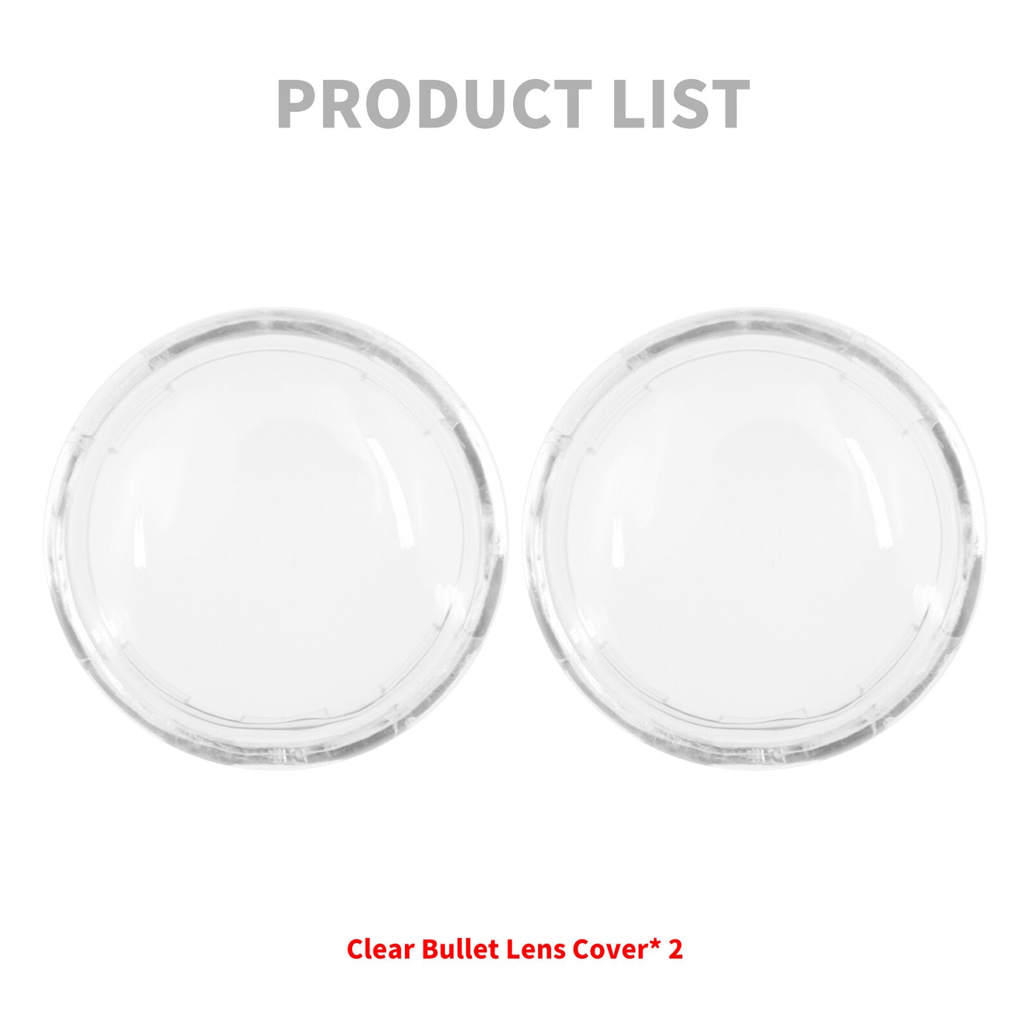 2x Turn Signal Light Clear Lens Bullet Style Covers for Harley Glide Sportster