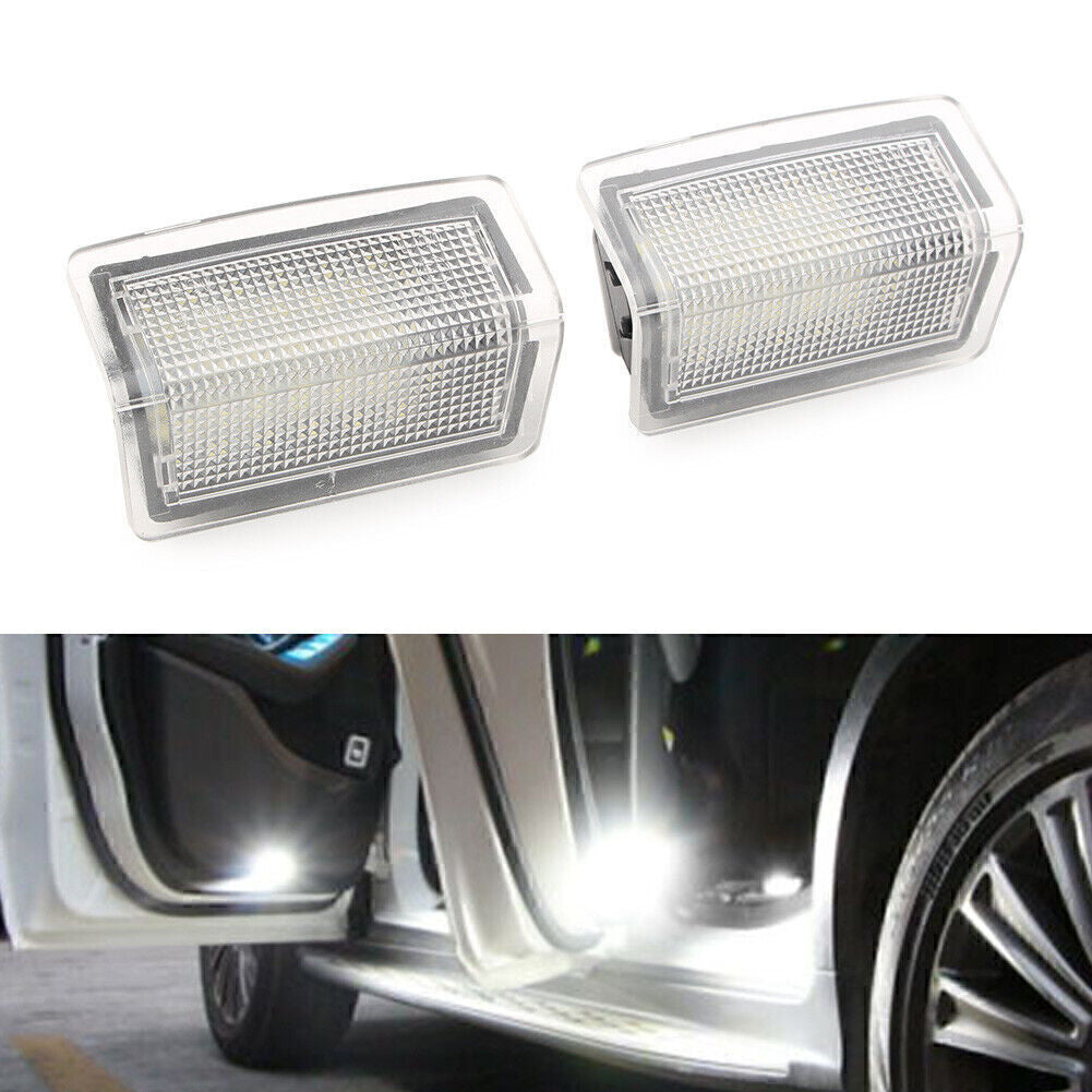 2x Car Step Courtesy Side Door White Lights for Mercedes Benz B C E ML Class
