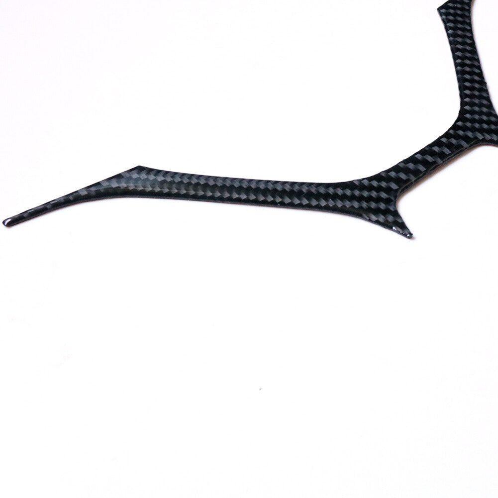 Carbon Fiber Steering Wheel Button Panel Trim Cover for Honda for Civic Coupe