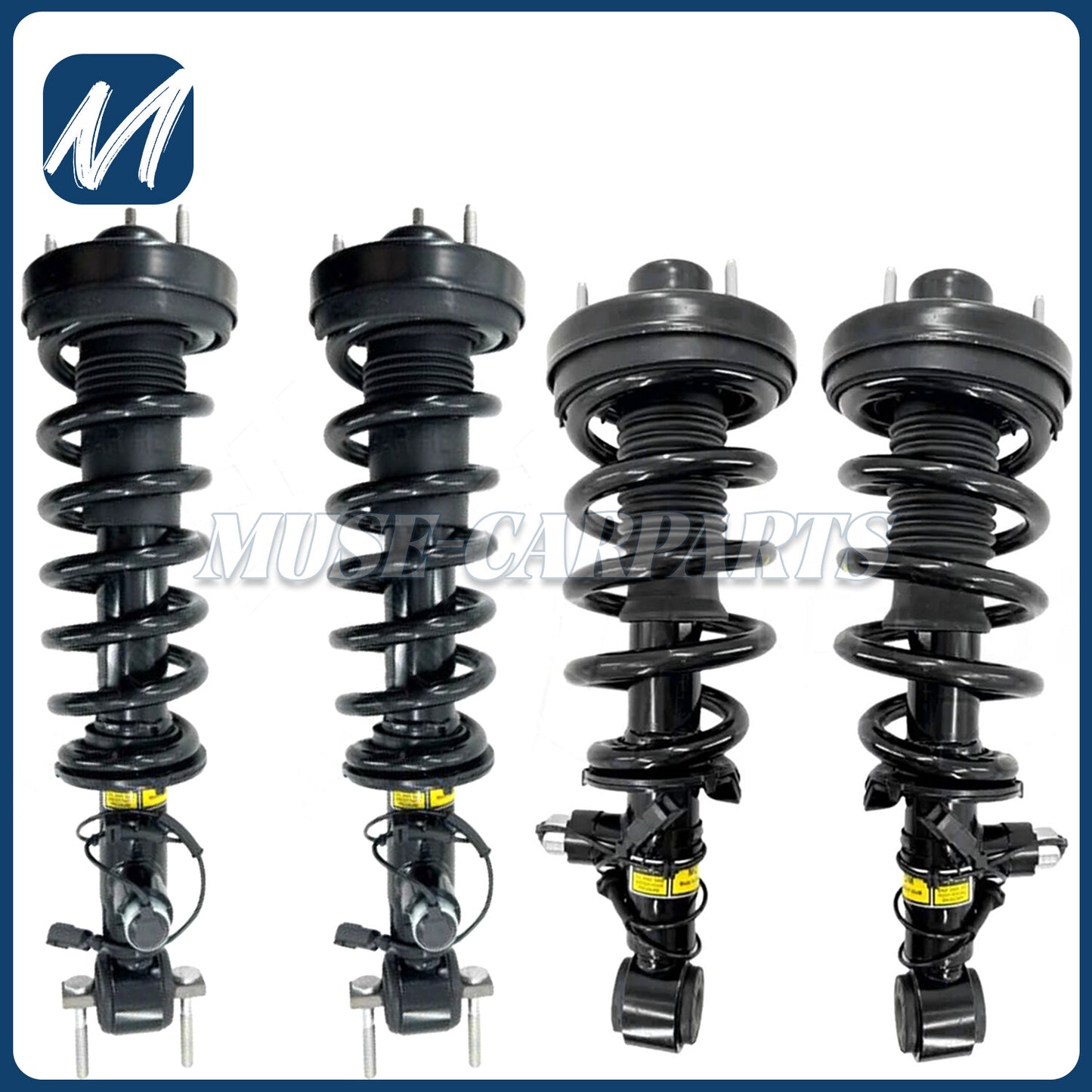 2x Front Shock Absorber Strut Assys w/ADS Fit for Mercedes W205 C450 C43 AMG 4 Matic