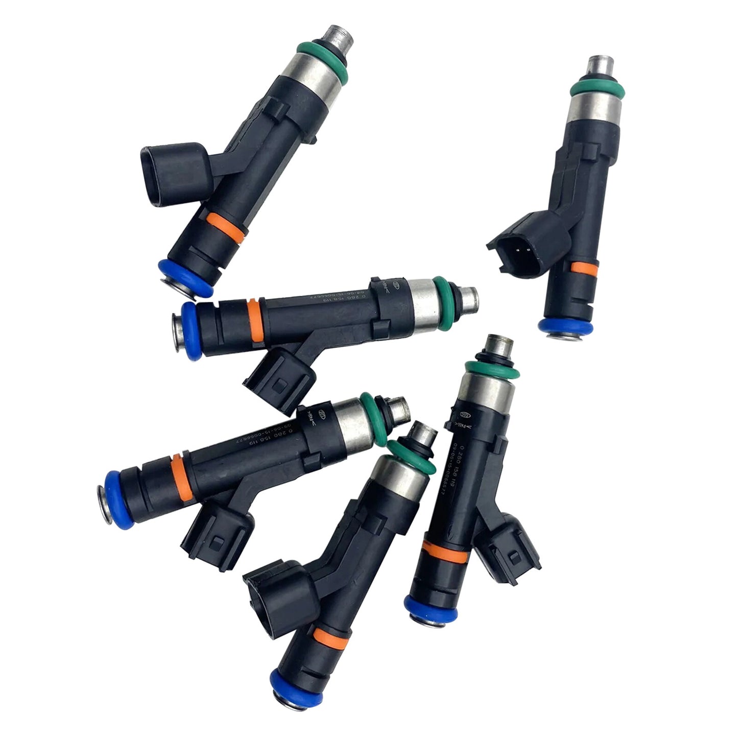 6Pcs Car Fuel Injectors 0280158119 04861667AA for Dodge Grand Caravan 3.3L 3.8L