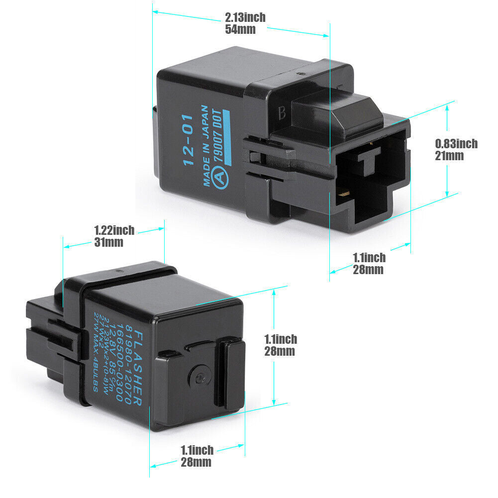 1Pcs Flasher Turn Signal 3-Pin Relay for Toyota RAV4 for Sienna for Lexus 81980-12070