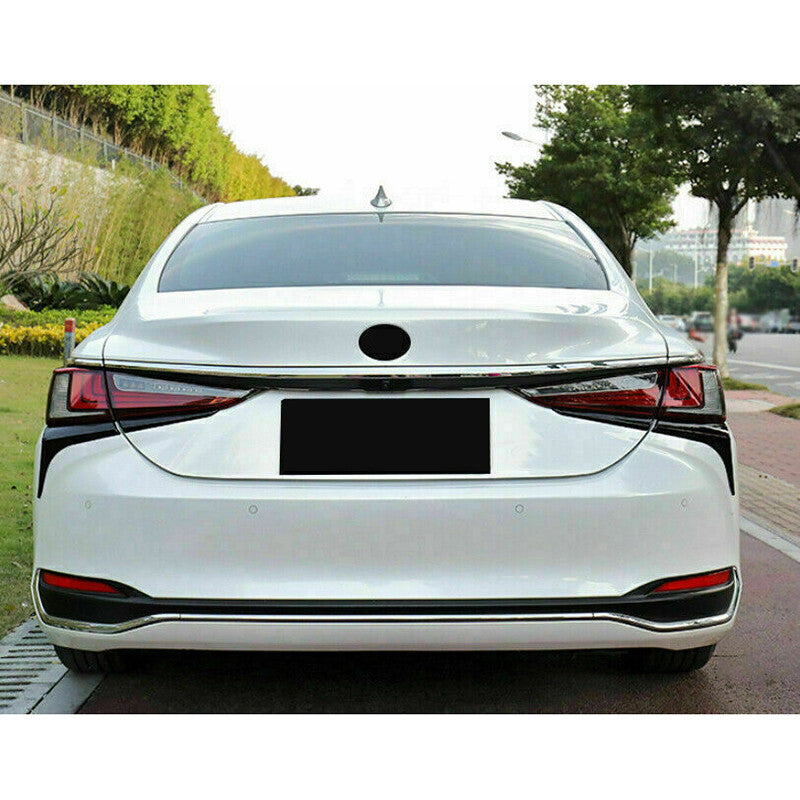 for Lexus ES350 300H 19-22 Piano Black Rear Tail Light Lamp Moulding Trim Strips