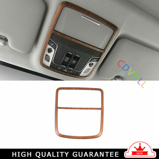 Front Reading Lamp Frame Cover Trim 1 for Honda CR-V 2017-2022 Matte Peach Wood
