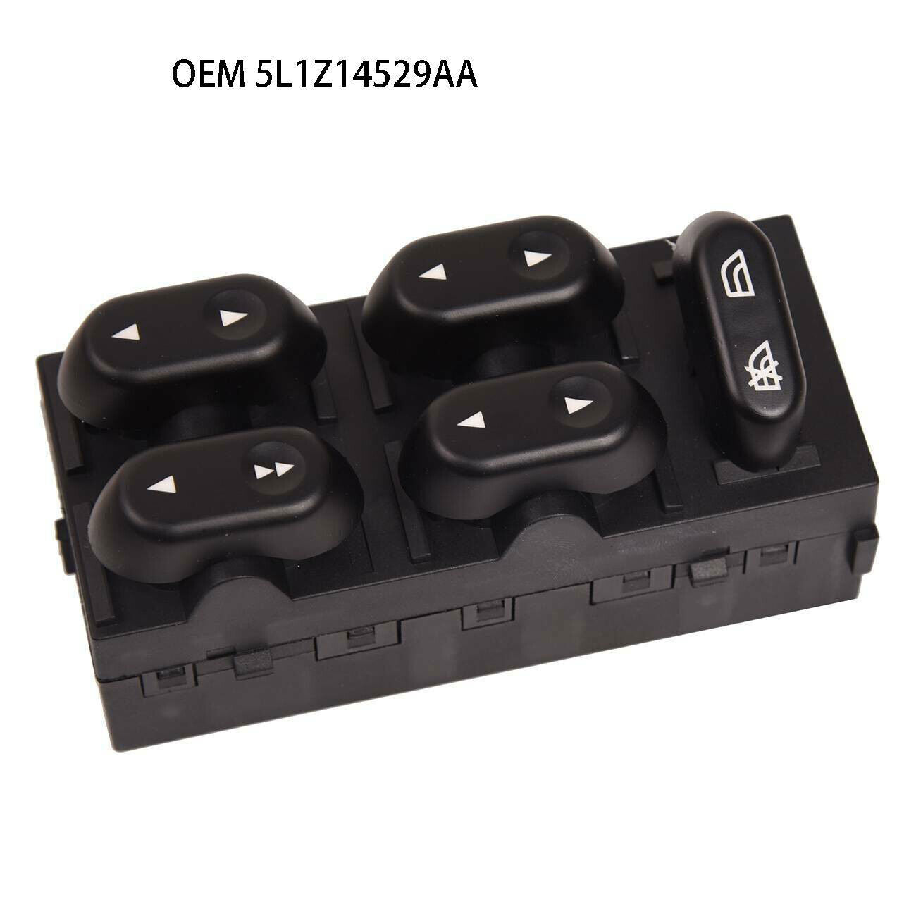 for Ford F150 Front LH driver side Power Window Master Switch 5L1Z14529AA Black