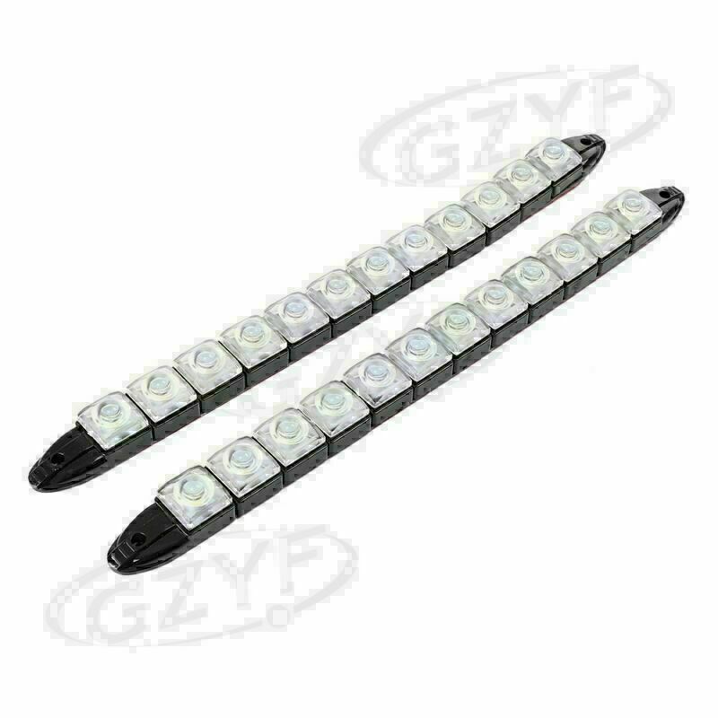 Car Flexible 12 LED DRL Daytime Running Light Driving Daylight Fog bulb Lamp