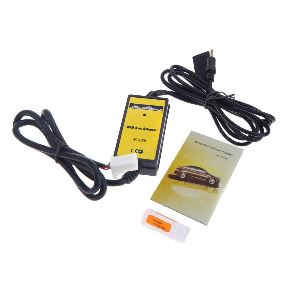 Car USB Aux-in Adapter MP3 Player Interface for Toyota for Camry //Matrix J8T8
