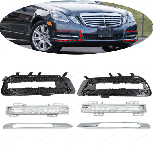 LR Front For Driving Light Grille ASSY for Mercedes Benz W212 E E350 E550 10-13