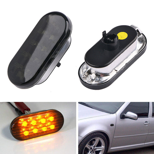 Sequential smoked LED side marker lights suitable for Golf , for Jetta , Pola MK4, for Passat B5, B5.5