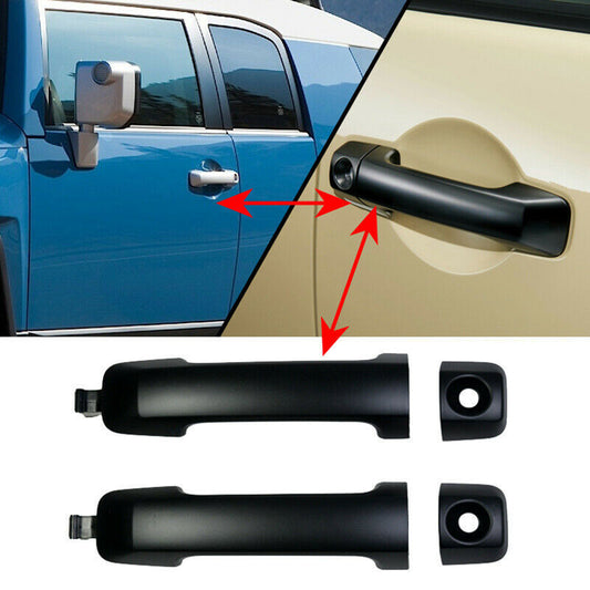 4X for Toyota FJ Cruiser 2007-2020 Matte Black Outside Door Handle Kit Replace
