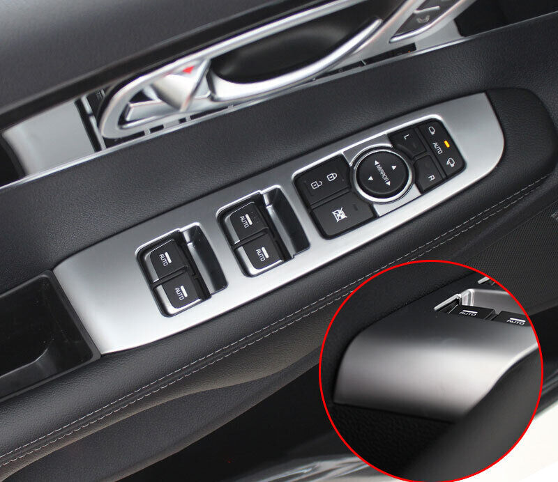 for Kia Sorento DX 2016-20 ABS Silver Glass Window Lifting Panel Decoration AUTO