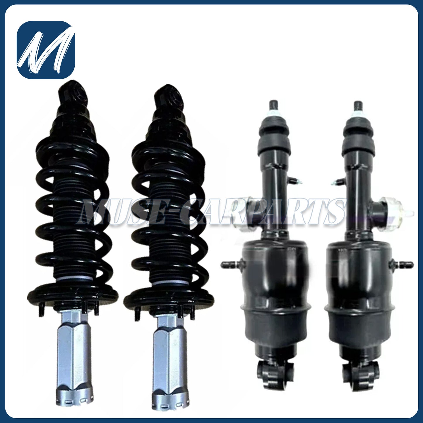 2x for Porsche Macan 95B 2015-2020 Rear Left Right Shock Absorber Struts w/ PASM