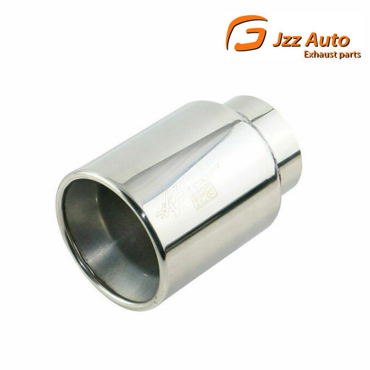 1PC Sliver Universal 3'' Inlet 4'' OD Exhaust End Tips Exhaust Muffler Pipe Tip