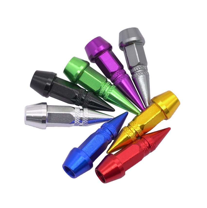 4-piece car tire valve cover rod air dust cover dice silver for Subaru and for Saab