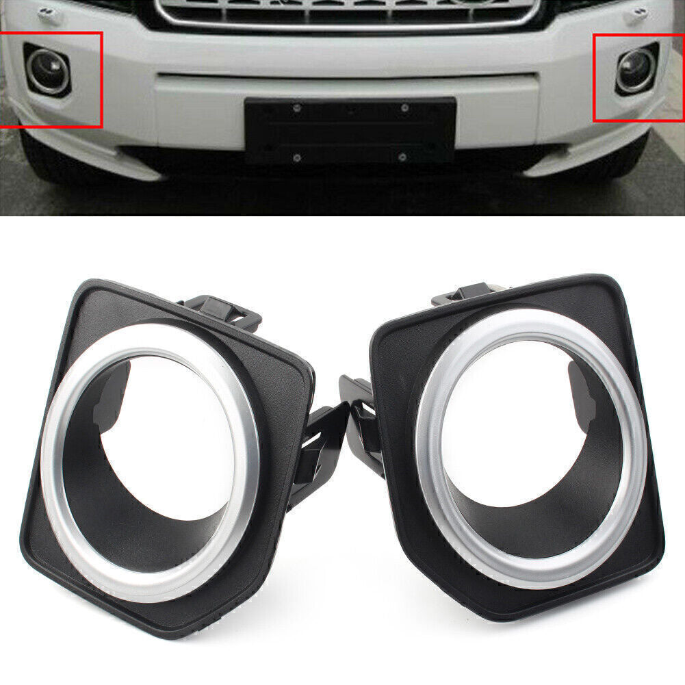 Pair for Land Rover Freelander 2 2014 2015 16 Front Bumper Fog Lamp Cover Bezel