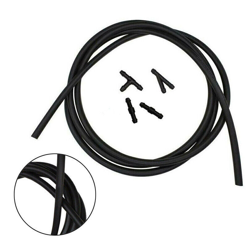 2m 78 W/Connector Windshield Wiper Washer Nozzle Hose kit Fluid Tube Pipe