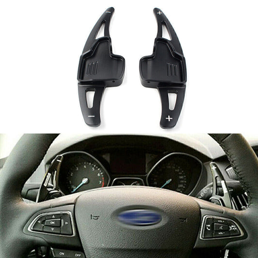 Fit for Ford Focus 2015-2017 Escape 2017-19 2x Black Shift Paddle Shifter Extension