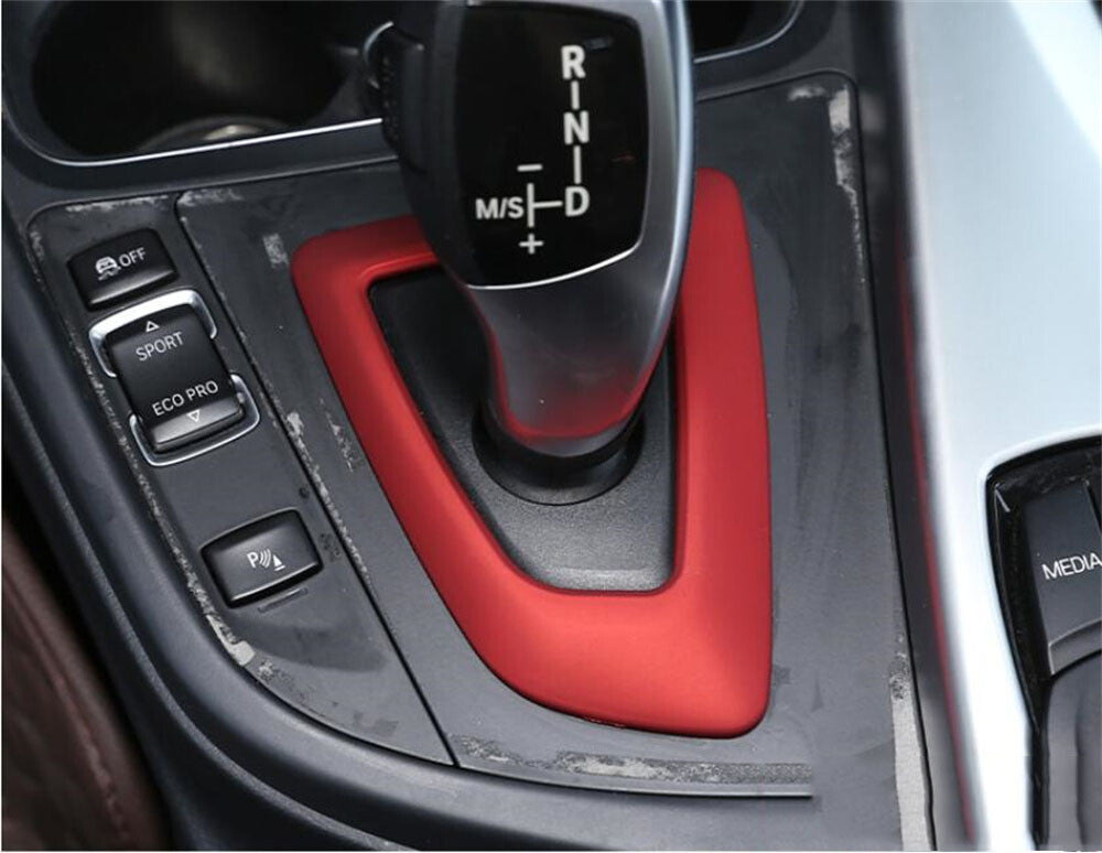 Red ABS Gear Shift Box Panel Cover for BMW 1 2 3 4 Series 3GT F30 F34 2013-2019