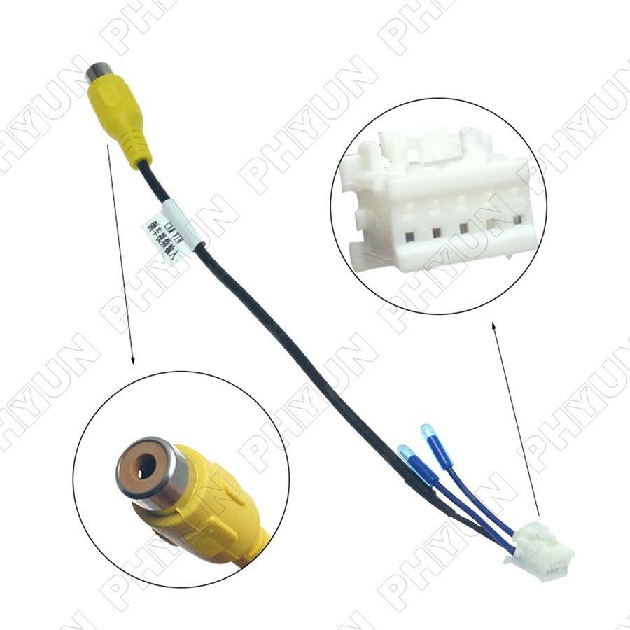 4 Pin Rear View Backup Camera RCA Cable Adaptor For Android Stereo Radio Player
