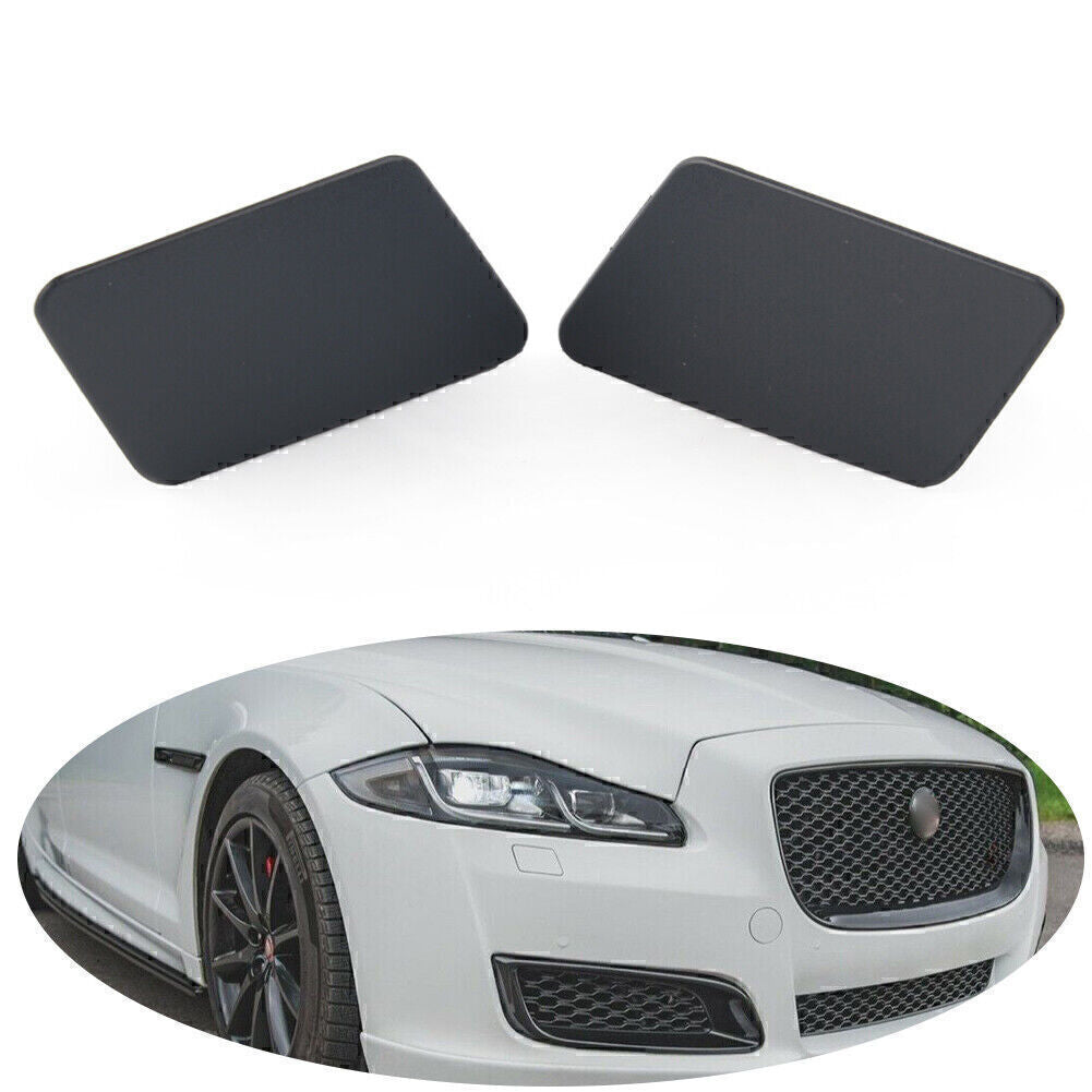 Pair Headlight Washer Cover Cap for Jaguar XJ 2011-2018 C2D3561 C2D3560