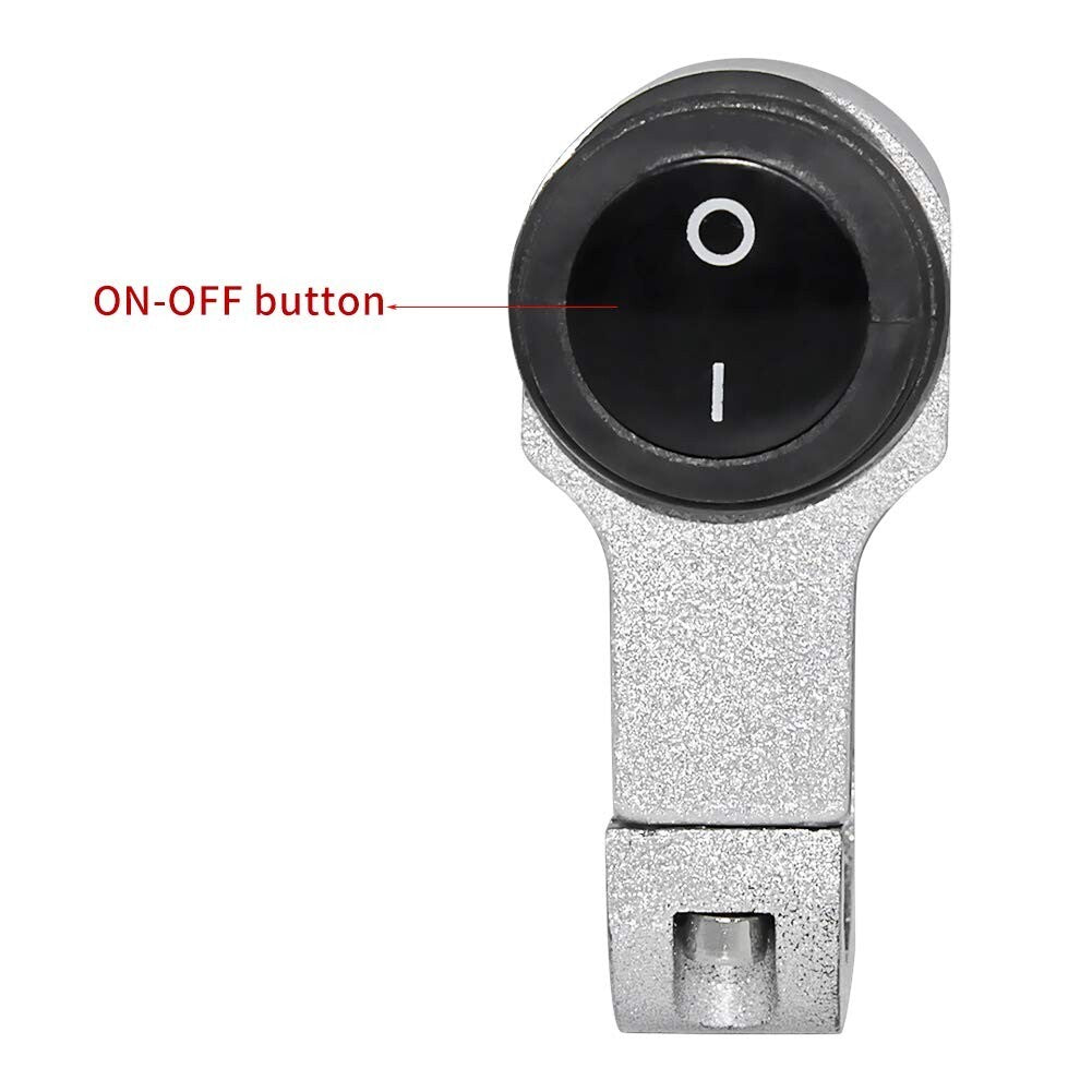 Waterproof ON OFF Switch 22mm Universal Motorcycle Handlebar Headlight Switch
