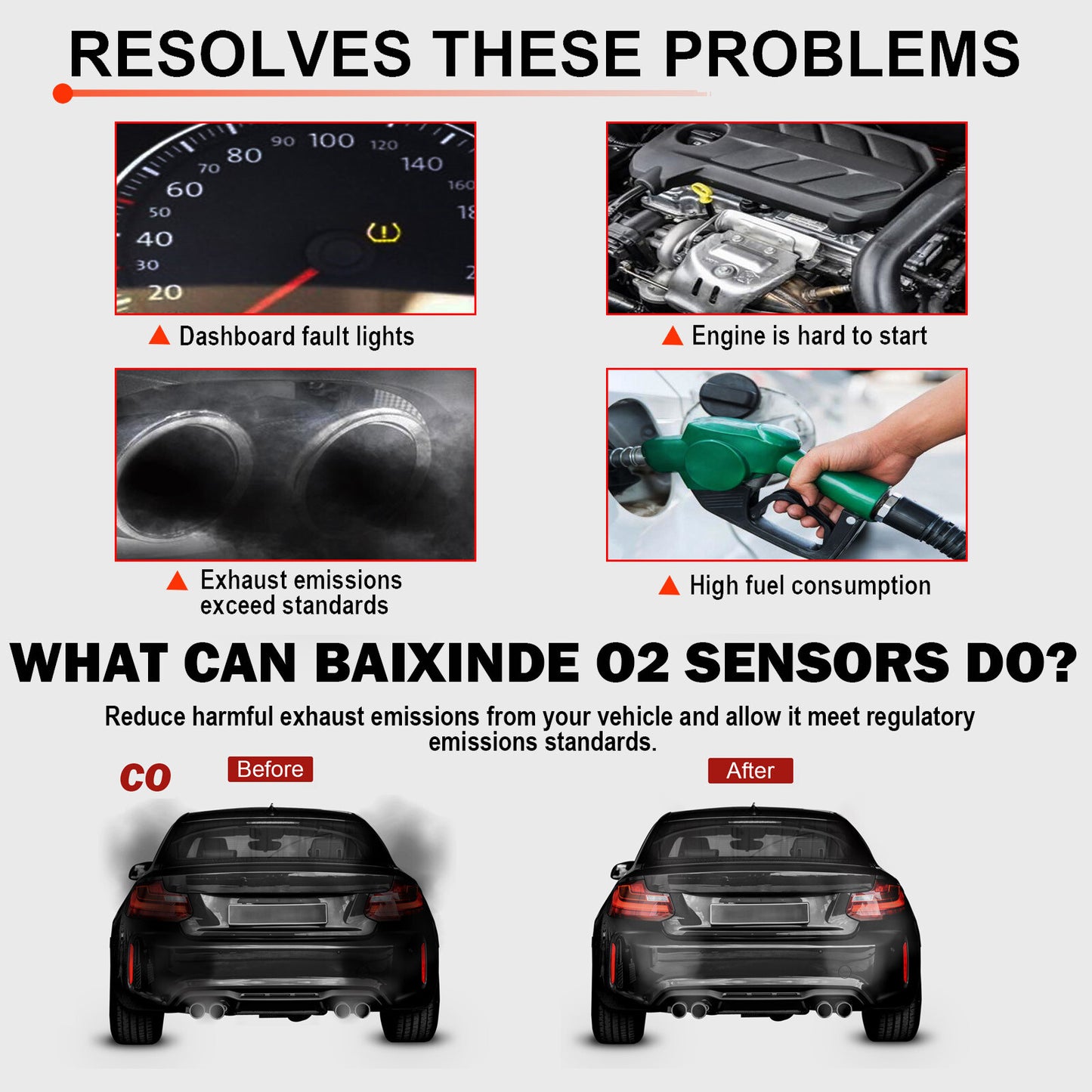 UpDownstream Oxygen Sensors for BMW E46 323i 325Ci 325i 325Xi 328i 330Ci 330i