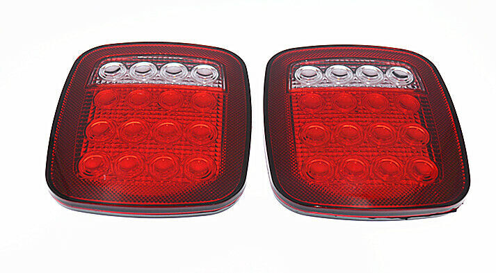 Car 2x LED Universal Truck Trailer Brake Stop Turn Signal Tail Lamp Marker Light