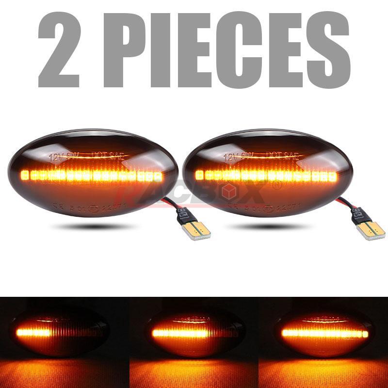 Smoked LED Side Marker Lights fits for Mini Cooper S Hatchback (R53) 2002-2006