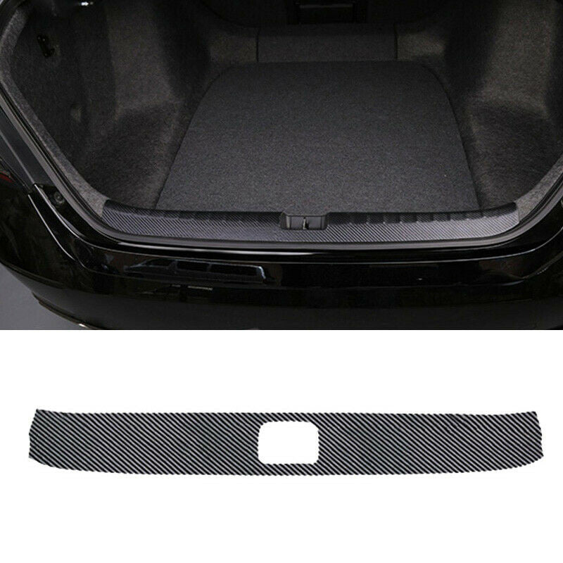 for Honda Accord 2018-22 PU Carbon Fiber Inner Rear Bumper Protector Guard trim