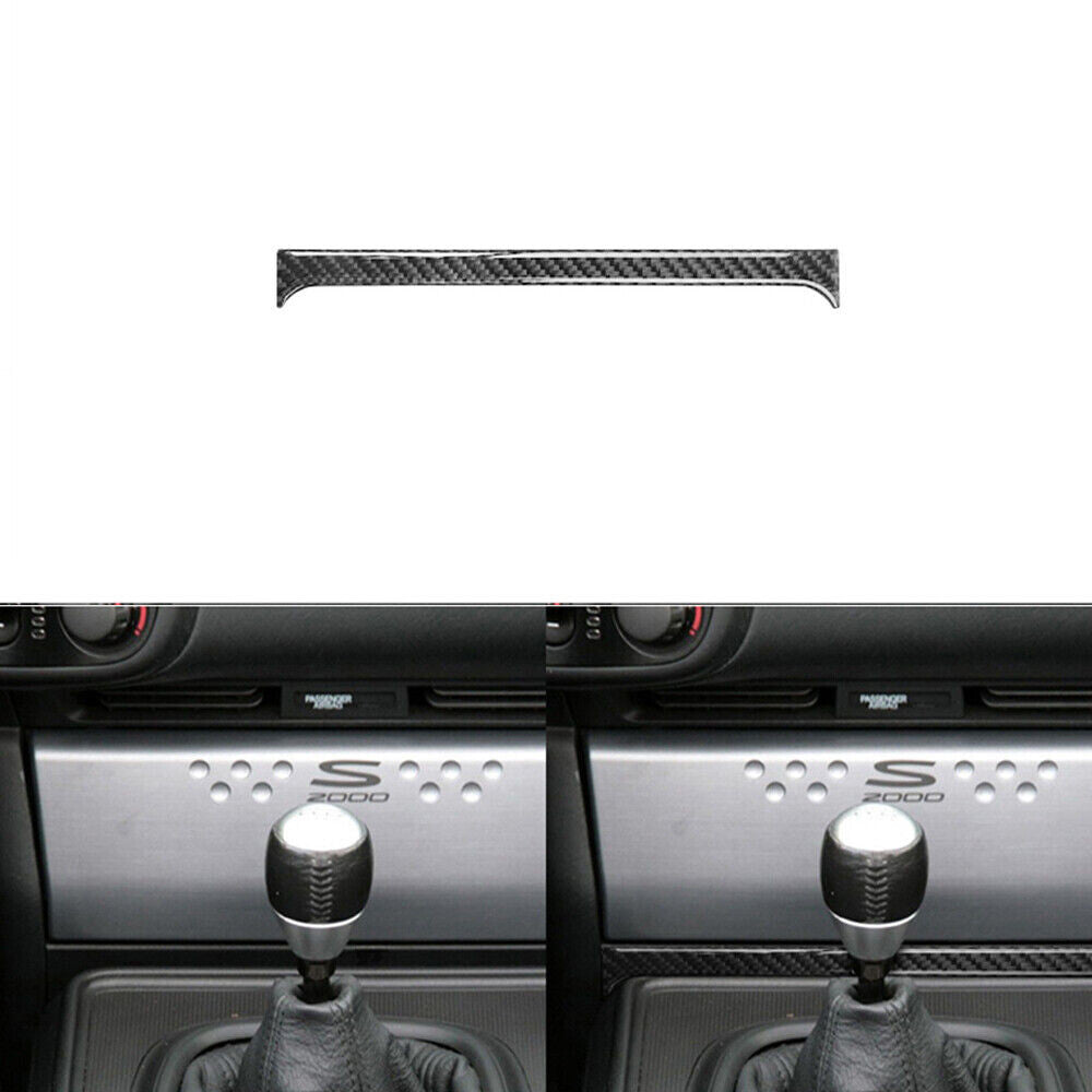 Carbon Fiber Below Radio Decorative Panel Cover Trim for Honda S2000 2004-2009