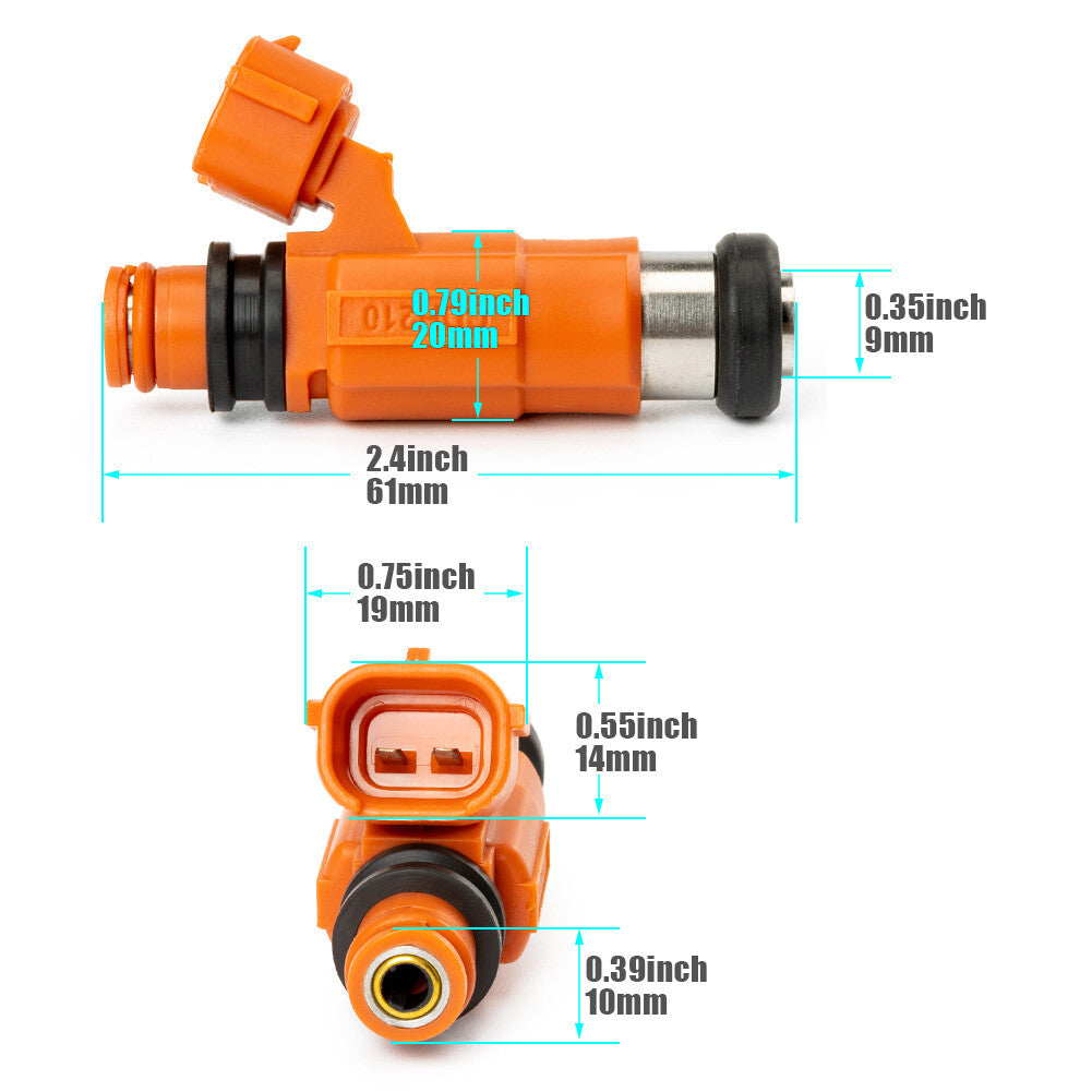 4-pack fuel injectors suitable for Suzuki outboard DF90, 100, DF115, DF140, INP771, CDH210