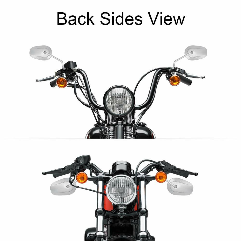 2x Mirrors For Har-ley Softail Road Glide Motorcycle Rearview 1982-18 2019 2020