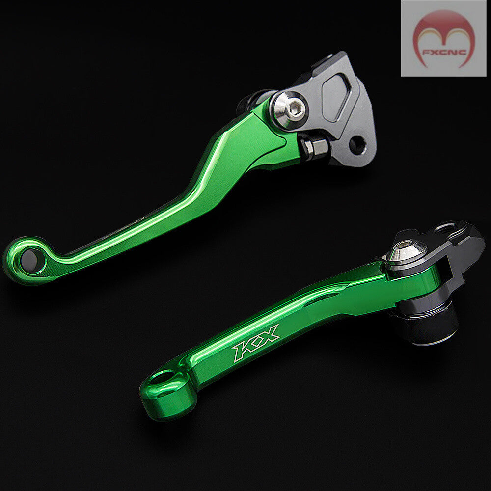 CNC off-road bicycle brake and clutch lever suitable for Kawasaki KX85 models (2001, 2002, 2003, 2004, 2005 - 2021).