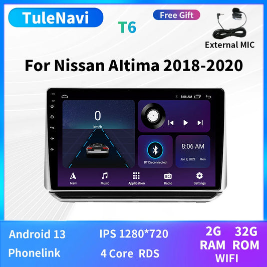 for Nissan for Altima L34 2018-2020 Carplay Car Radio Multimedia Player GPS Screen