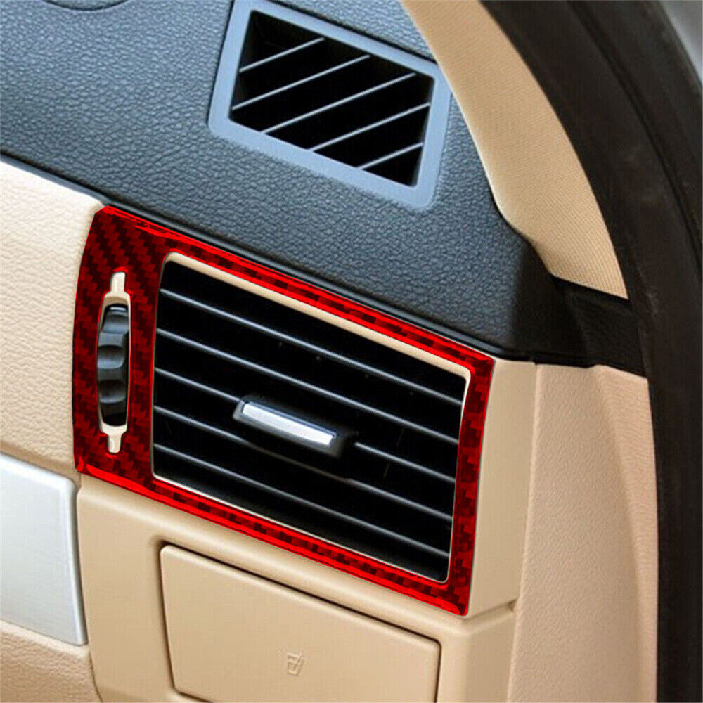 Red Carbon Fiber Side Air Vent Outlet Cover for BMW X3 E83 2004-2010 Accessories