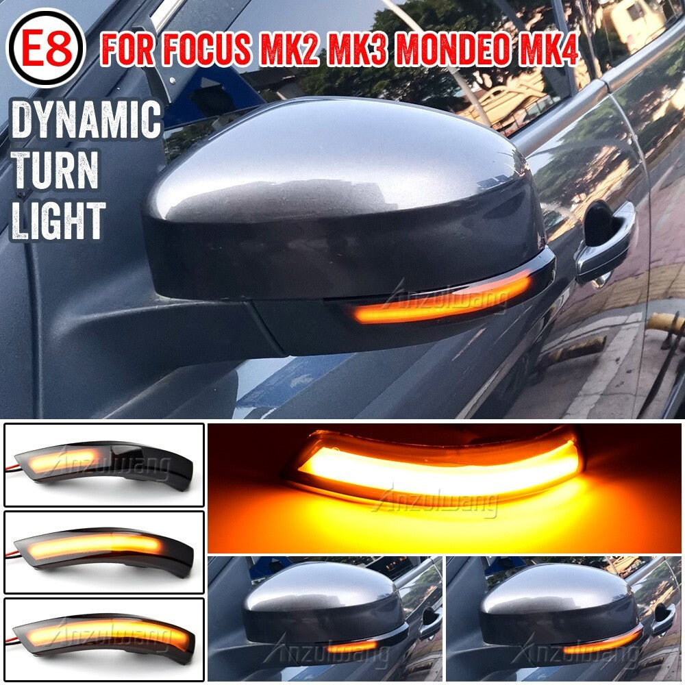 Dynamic Turn Signal Light for Ford Focus Mk2 Mk3 Mondeo Mk4 (12/2010-08/2014)