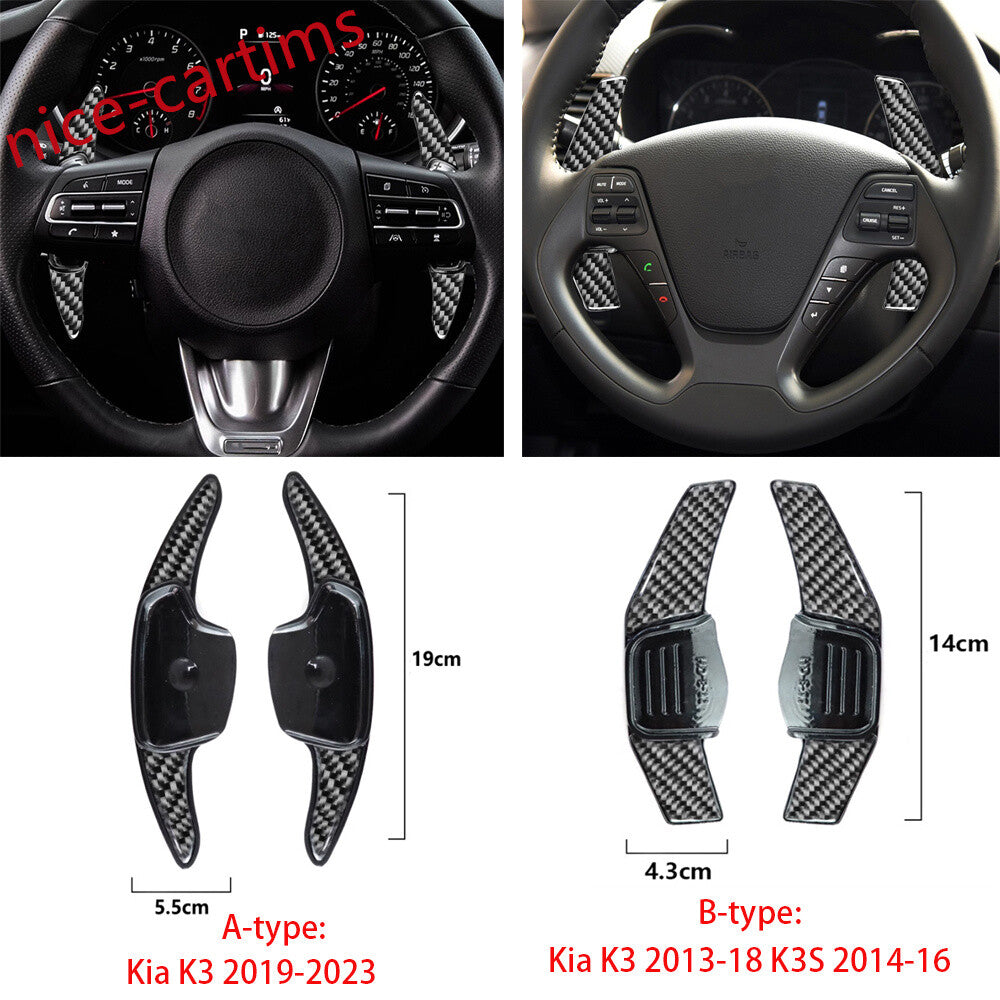 Steering Wheel Shift Paddle Shifter for Kia K3 13-18 K3S 14-16 ABS/Forged Carbon
