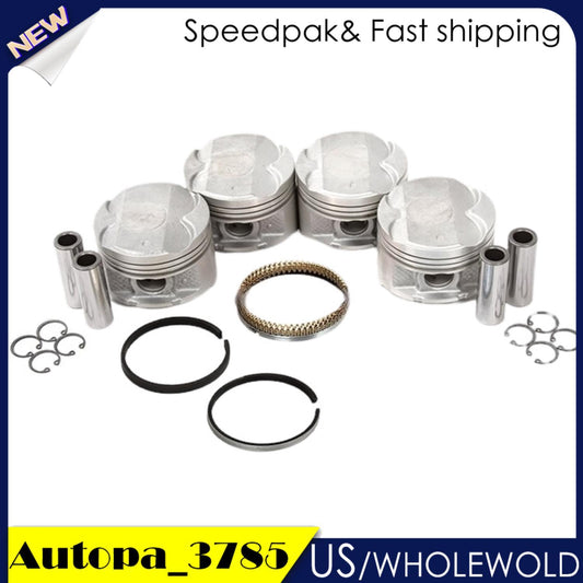 4pcs Engine Piston Ring Set for Toyota Celica GTS Matrix for Corolla 1.8 2ZZGE 00-06
