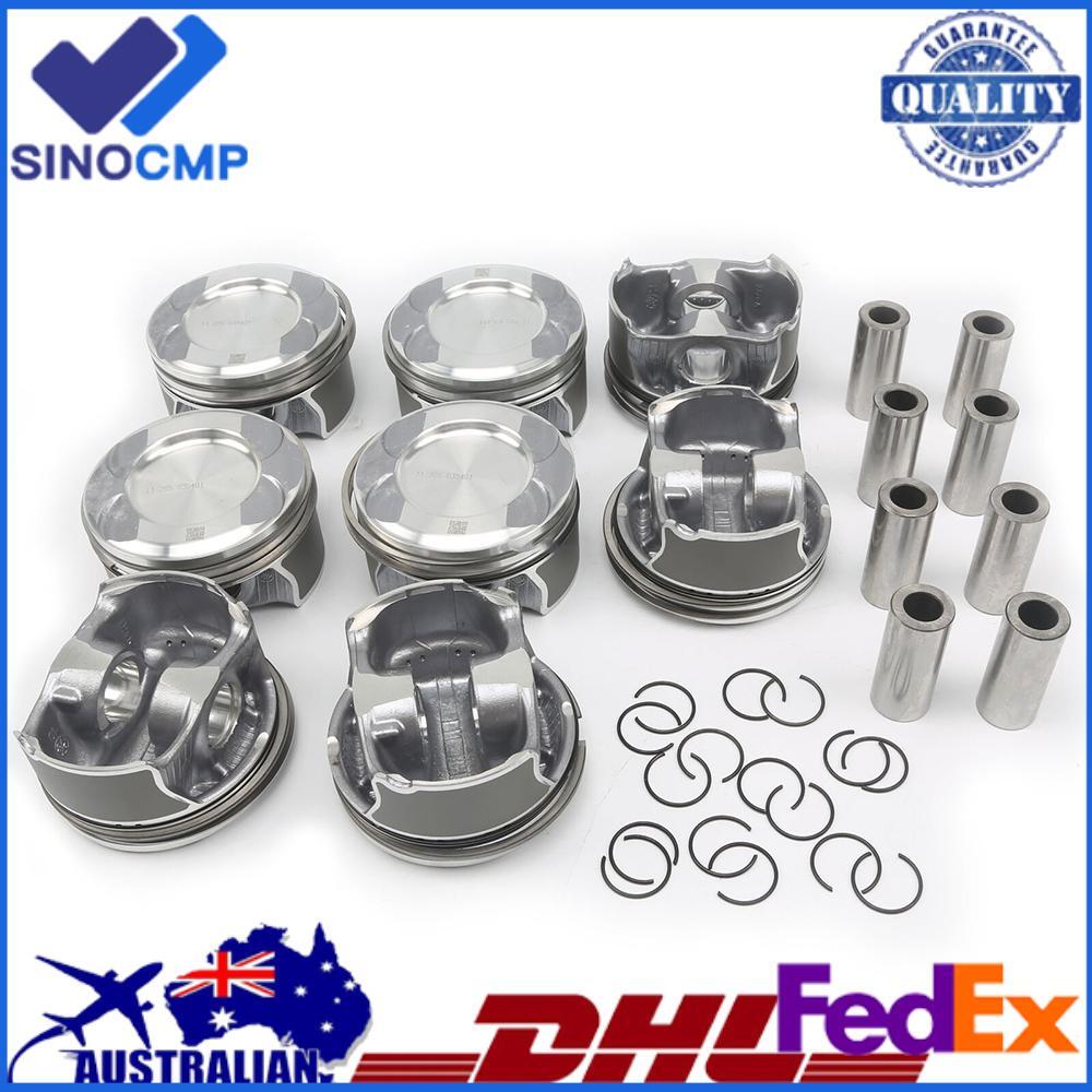 8Pcs Pistons Rings Set ¦µ24mm ¦µ92.9mm for Mercedes-Benz W222 W166 W221 4.6L 4.7L