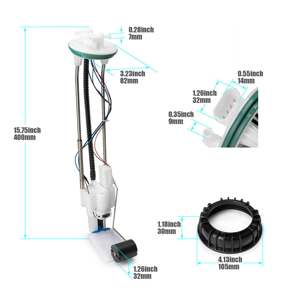 new fuel pump assembly (model 709000461 47-1029) for Can-Am Outlander 570 (2016-2020/2021).
