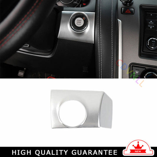 One-Click Startup Frame Cover Trim for Nissan Armada Y62 2017-2020 Matte Silver