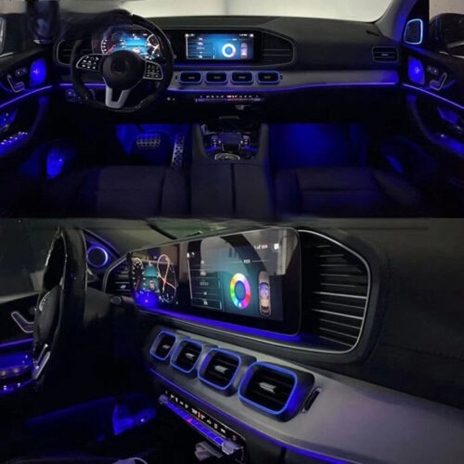 Ambient Light Air Vent for Mercedes-Benz GLE GLS W167 2020-2023 GLE350 GLE450