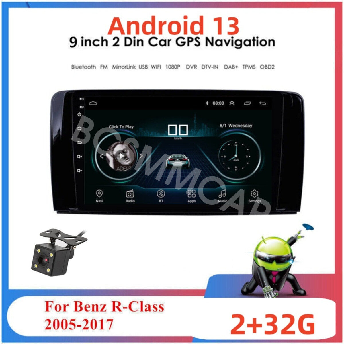 Android GPS Car Stereo Radio Fit for Mercedes-Benz R-class R350 W251 2005-2017