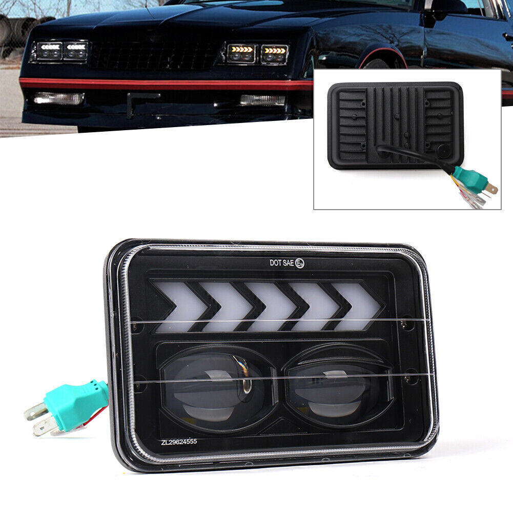Car 4x6 LED Square Headlight Spot High Low Beamg for Offroad Truck for Wrangler